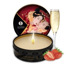 Świeca Do Masażu O Zapachu Szampana Z Truskawkami Romance Massage Candle 30Ml Shunga | 100% ORYGINAŁ| DYSKRETNA PRZESYŁKA